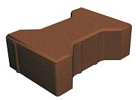 Тротуарная плитка "Катушка" коричневый, 240x130x80