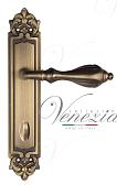 Дверная ручка Venezia на планке PL96 мод. Anafesto (мат. бронза) сантехническая